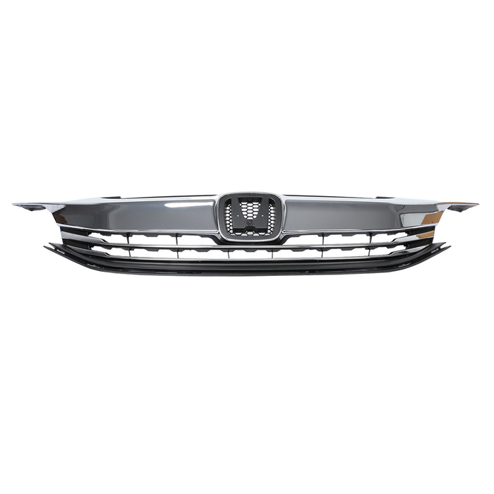PENSUN Front Bumper Grille Grill W/Chrome Trim For Honda Accord Sedan 4D 2016 2017