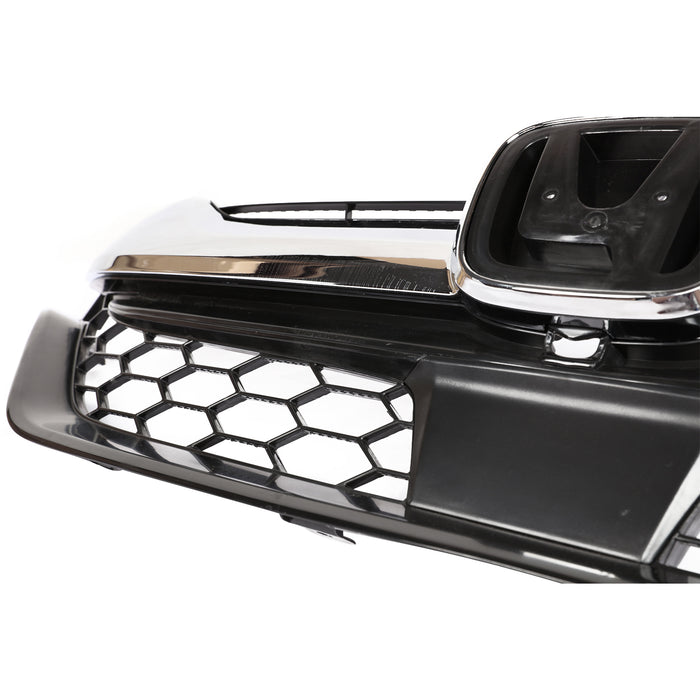 PENSUN Front Bumper Grille Grill W/ Headlight Eyelid Trims For 2017-2019 Honda CRV CR-V