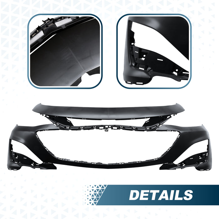 PENSUN Front Bumper Cover Kit Fit for 2019-2022 Chevy Malibu