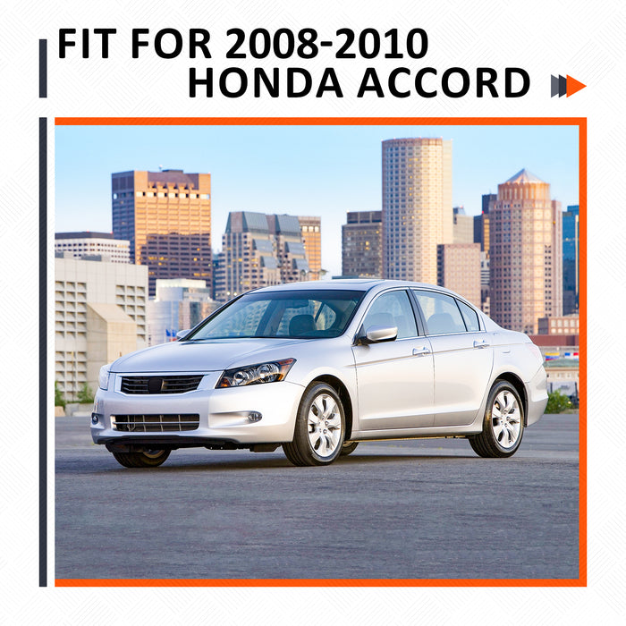 PENSUN Front Bumper Grille Hood Grill W/Chrome Trim For Honda Accord 08-10 Sedan EX LX