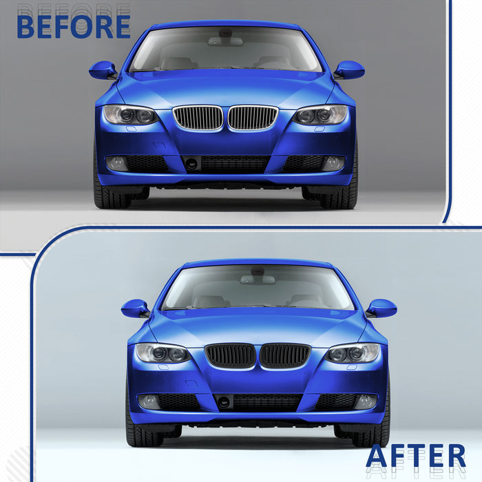 PENSUN Front Kidney Grille Grill Fit for 2007-2010 BMW 3-Series E92 E93 M3 328i 335i Coupe 2-Door / Matte Black