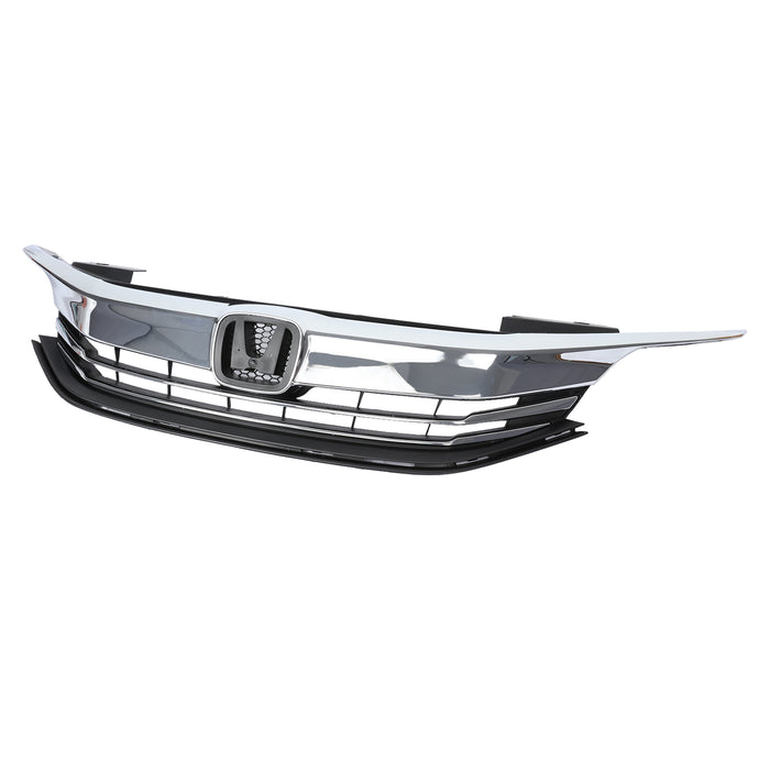 PENSUN Front Bumper Grille Grill W/Chrome Trim For Honda Accord Sedan 4D 2016 2017