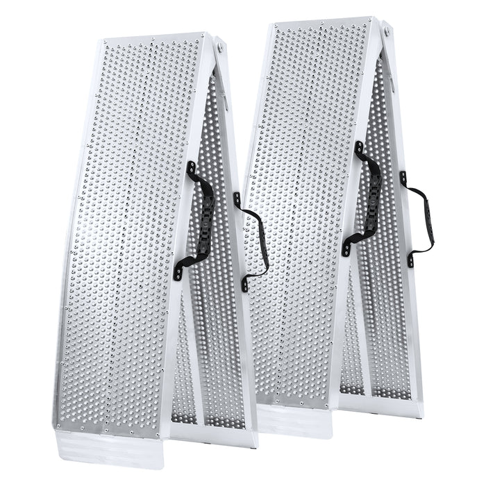 PENSUN Truck Loading Ramps, 7.5FT Folding Ramps, Upgrade Aluminum Portable ATV UTV Ramps, Motorcycles Ramps for Dirt Bikes, Lawnmowers, Golf Cart with 1500Ibs Max Load / 2Pcs