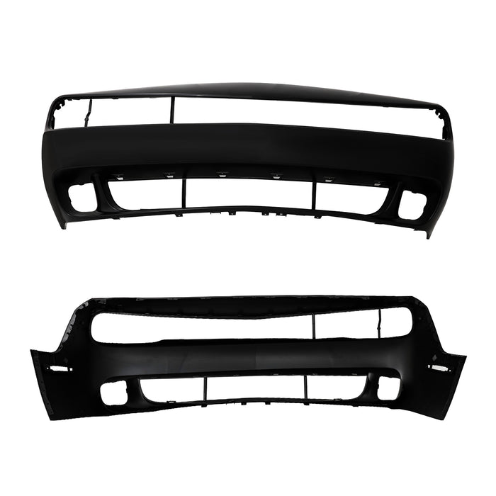 PENSUN Front Bumper Kit Fit for 2015-2023 Dodge Challenger Hellcat Style w/Grille Lip