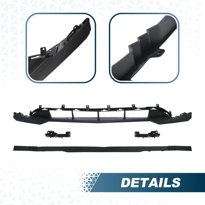 PENSUN Front Bumper Cover Kit W/Fog Lights Fit for 2016-2018 Chevy Malibu