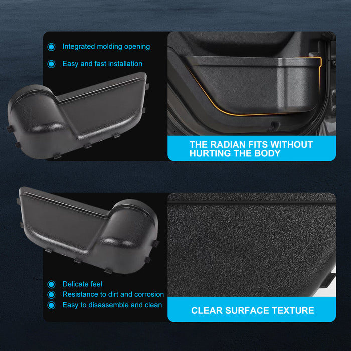 PENSUN Front and Rear Door Storage Pockets, Door Side Organizer Box Fit for 2018-2023 Jeep Wrangler JL Gladiator JT  / 4 Pcs
