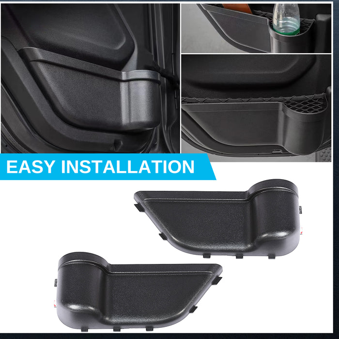 PENSUN Front and Rear Door Storage Pockets, Door Side Organizer Box Fit for 2018-2023 Jeep Wrangler JL Gladiator JT  / 4 Pcs