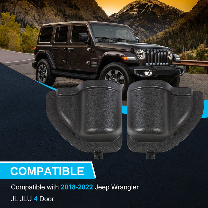 PENSUN Front and Rear Door Storage Pockets, Door Side Organizer Box Fit for 2018-2023 Jeep Wrangler JL Gladiator JT  / 4 Pcs