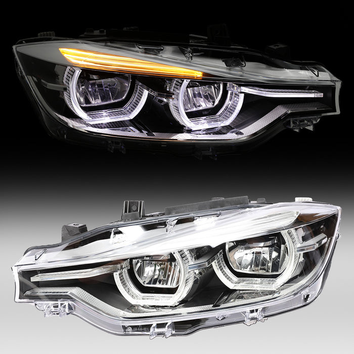 PENSUN LED Headlights Assembly Fit for 2013-2015 BMW F30/F35 3-Series Sedan
