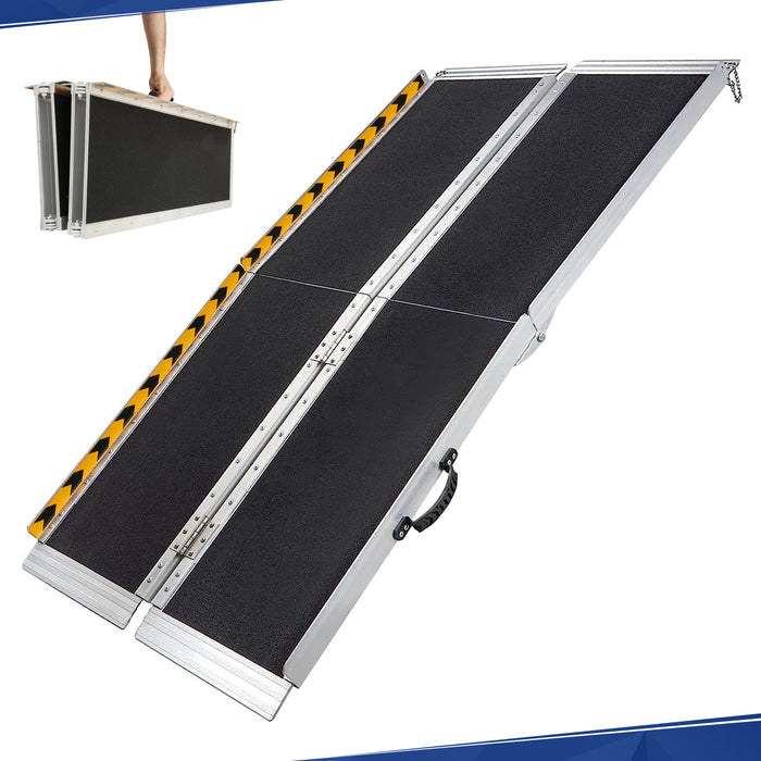 PENSUN Wheelchair Ramp, Threshold Ramps, Non-Skid Portable Foldable Wheelchair Ramps for Steps, Lightweight with Handle, for Home, Stairs, Doorways, Curbs / 600lbs Capacity
