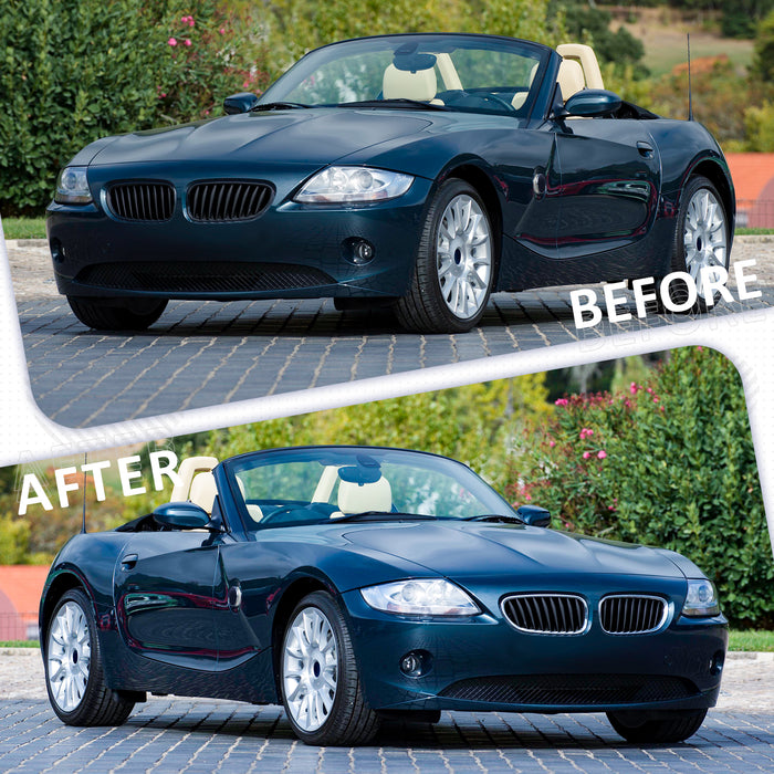 PENSUN Front Kidney Grille Grill Fit For 2003-2008 BMW Z4 E85 E86 Coupe Roadster / Chrome
