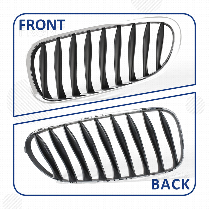 PENSUN Front Kidney Grille Grill Fit For 2003-2008 BMW Z4 E85 E86 Coupe Roadster / Chrome