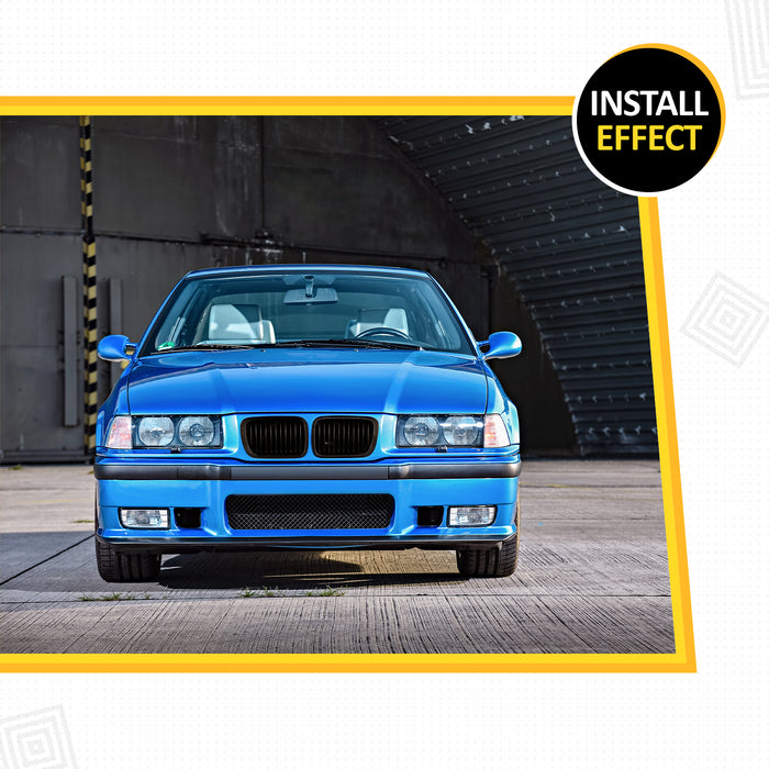PENSUN Front Kidney Grille Grill Fit For 1996-1999 BMW 3 Series E36 318i 318is 323i 323is 328i 328is Facelift M3 / Matte Black