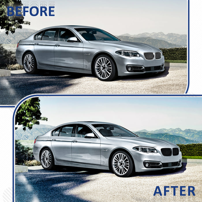 PENSUN Front Kidney ABS Grill Grille For 2010-2017 BMW 5 Series F10 F11 M5 528i 535i 550i Sedan / Matte Black