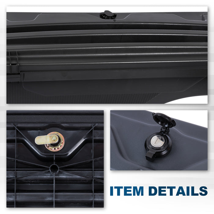 PENSUN Truck Bed Storage Case Wheel Well Tool Lockable Box Fit For 2015-2019 Ford F-150