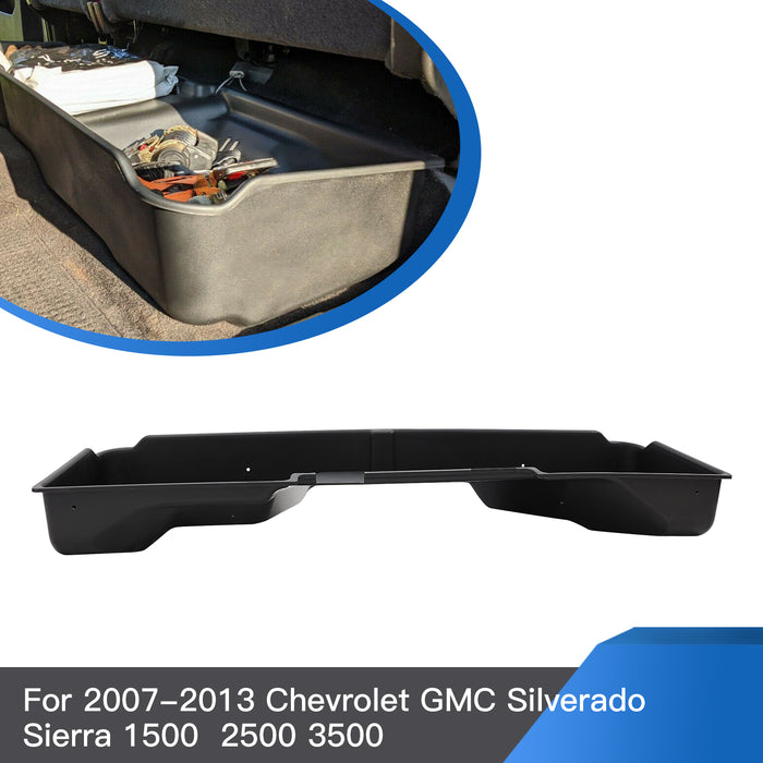 PENSUN Underseat Storage Box Fit for 2007-2013 Chevrolet Silverado/GMC Sierra 1500/2500/3500 Only for Extended Cab