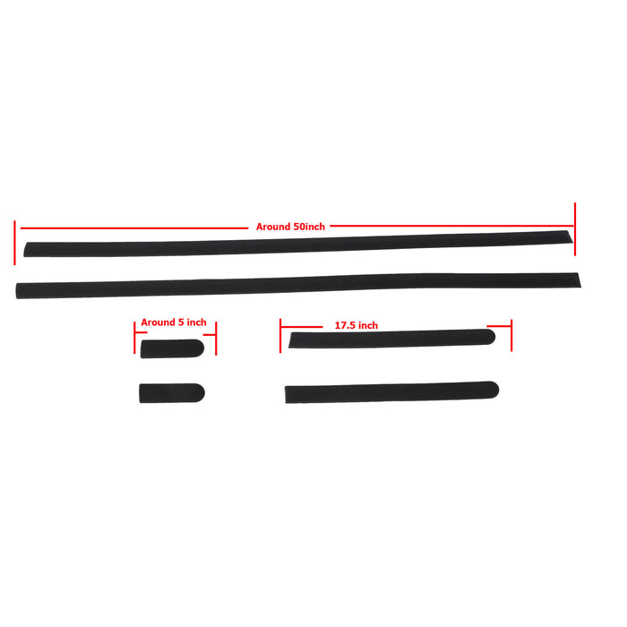 PENSUN Thin Body Side Door Protective moldings Panel Molding Fit for 1996-2000 Civic 2dr