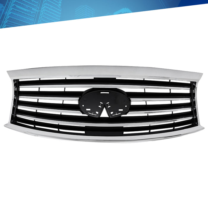 PENSUN Front Grille Grill Fit for 2013 2014 2015 Infiniti JX35 QX60 / Chrome