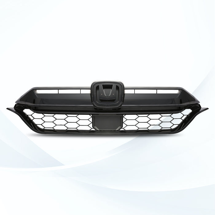 PENSUN Front Bumper Upper Grille Grill Black Honeycomb For 2020 2021 2022 Honda CRV