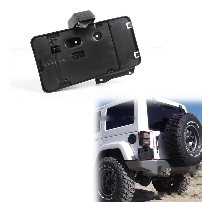 PENSUN Rear License Plate Holder w/ Light Tag Bracket Fits 2007-17 Jeep Wrangler JK JKU