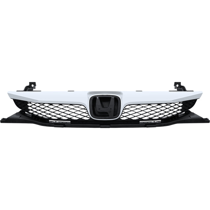 PENSUN  Front Bumper Grill Grille Upper Lower For 2009 2010 2011 Honda Civic Sedan