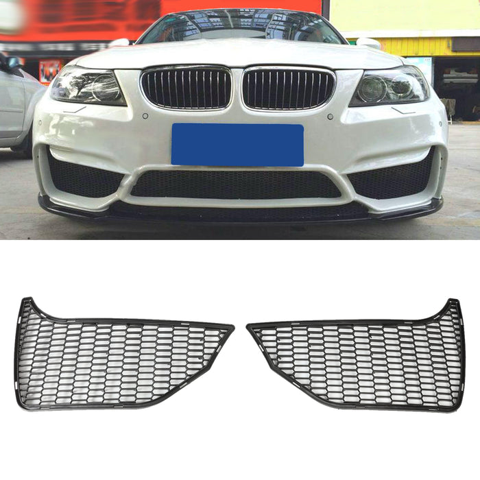 PENSUN Front Bumper Fog Light Grilles Grill Cover For BMW E90 E91(only Fit Our bumper)