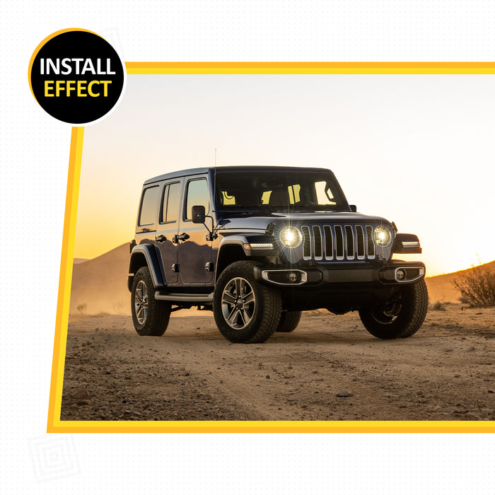 PENSUN Mirrors Doors Off Fit for All Jeep Wrangler TJ JK JL & Unlimited, Side View Mirrors, Quicker Install Door Hinge Mirror for Safe Doors Off Driving - 2 Pcs