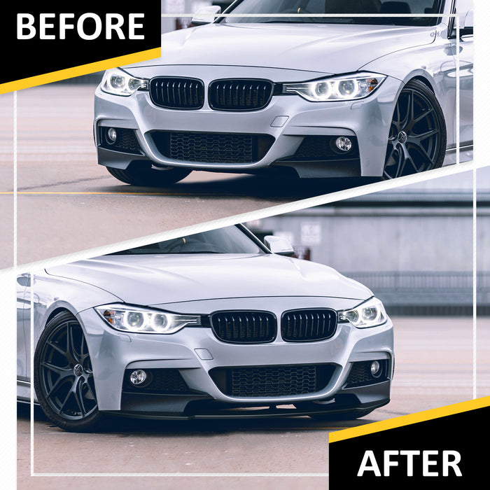 PENSUN Front Bumper Lip Only Compatible with BMW F30 M3 F32 M4 E90 M4, Spoiler Front Splitter