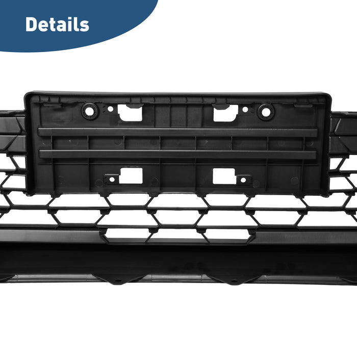 PENSUN Front Bumper Lower Grille Grill For 2022 2023+ Honda Civic Sedan Matte Black