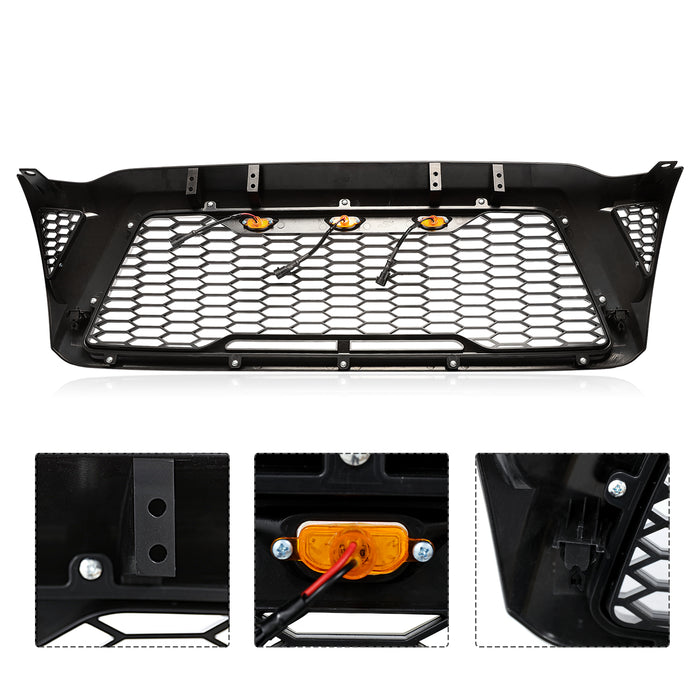 PENSUN Hood Upper Mesh Grille Front Grill Fit For 2005-2011 Toyota Tacoma