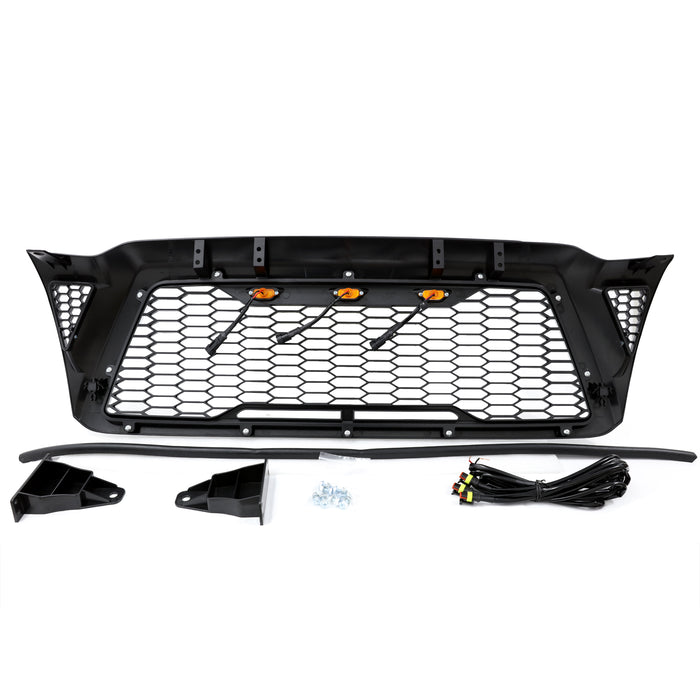 PENSUN Hood Upper Mesh Grille Front Grill Fit For 2005-2011 Toyota Tacoma