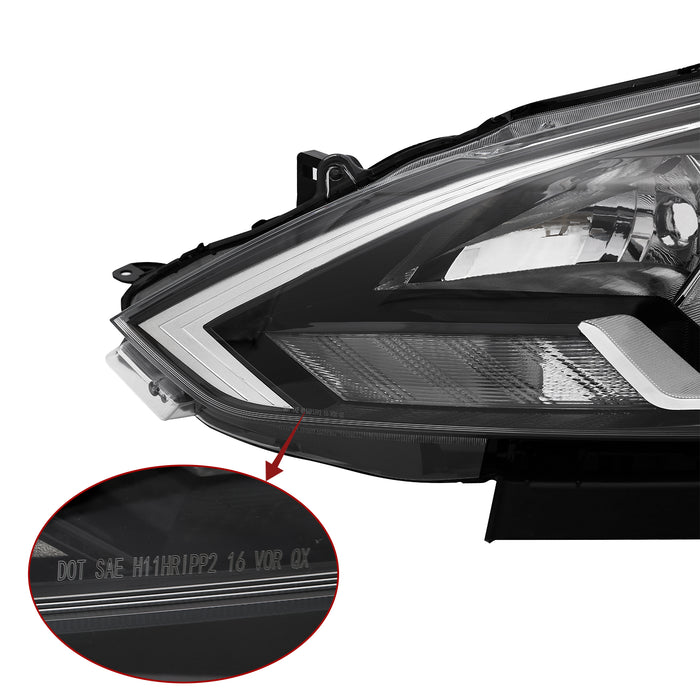 PENSUN Headlights Assembly Fit for 2016-2018 Nissan Sentra, Halogen Headlamps