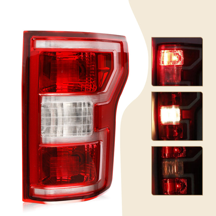 PENSUN Tail Lights Assembly Fit For 2018-2020 Ford F150 F-150, Red Tail Lamp for FO2800265