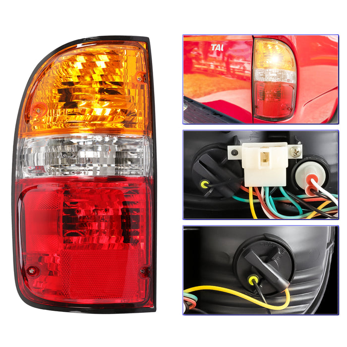 PENSUN Tail Light Assemblies W/Bulbs Fit For 2001-2004 Toyota Tacoma TO 2800139 8156004060