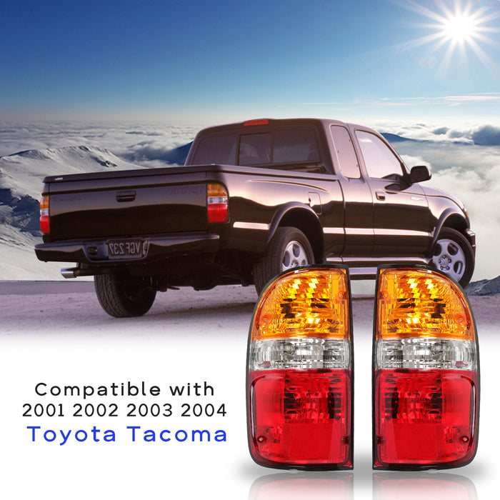 PENSUN Tail Light Assemblies W/Bulbs Fit For 2001-2004 Toyota Tacoma TO 2800139 8156004060