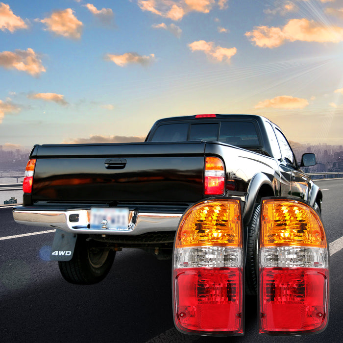 PENSUN Tail Light Assemblies W/Bulbs Fit For 2001-2004 Toyota Tacoma TO 2800139 8156004060