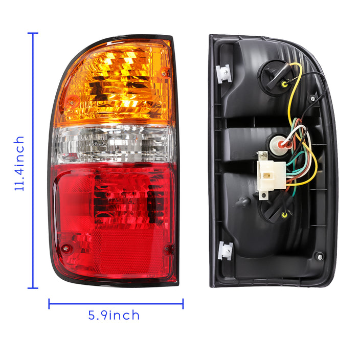 PENSUN Tail Light Assemblies W/Bulbs Fit For 2001-2004 Toyota Tacoma TO 2800139 8156004060