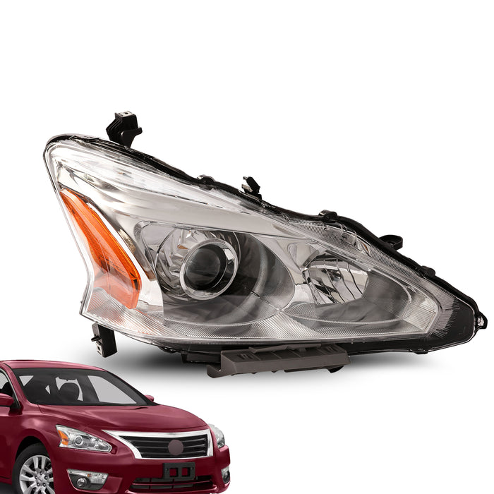 PENSUN Headlights Assembly Head Lamps Fit for 2013 2014 2015 Nissan Altima Sedan