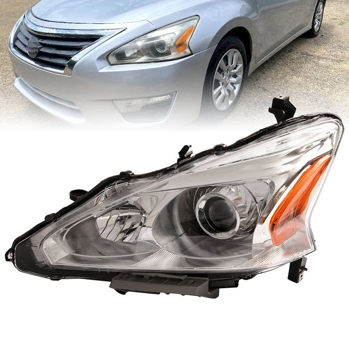 PENSUN Headlights Assembly Head Lamps Fit for 2013 2014 2015 Nissan Altima Sedan