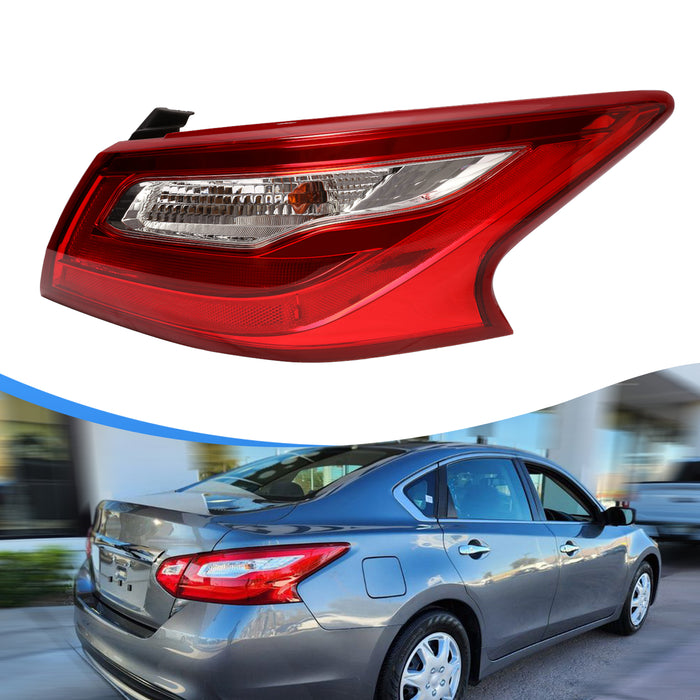 PENSUN Tail Lights Assembly Fit For 2016-2018 Nissan Altima, Red Tail Lamp with Bulb