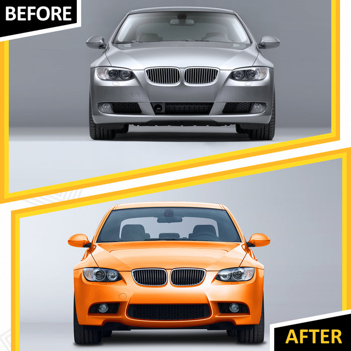 PENSUN M3 Style Front Bumper Cover With Fog Lights Fit for 2007-2010 BMW E92 E93 328i 335i Coupe