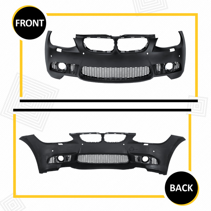 PENSUN M3 Style Front Bumper W/PDC Fit for 2011-2019 BMW E92 E93 3-Series 335