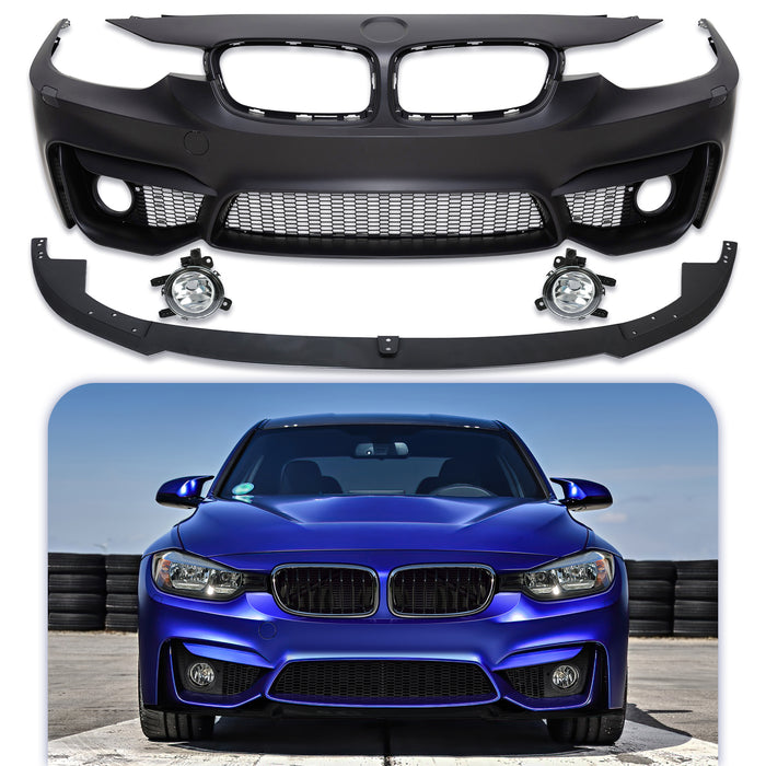 PENSUN M3 Style Front Bumper Fit for 2012-2019 BMW 3 Series F30 F31 Sedan Wagon, Not Fit M4 M3 Vehicle