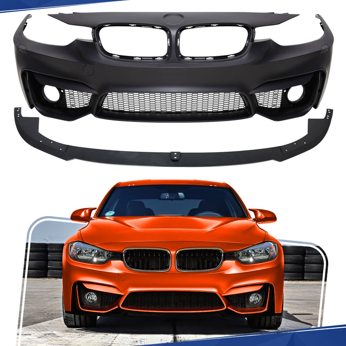 PENSUN M3 Style Front Bumper Fit for 2012-2019 BMW 3 Series F30 F31 Sedan Wagon, Not Fit M4 M3 Vehicle