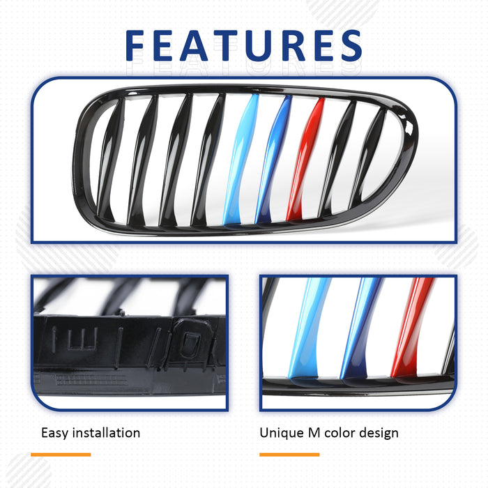 PENSUN Front Kidney Grille Grill Fit For 2003-2008 BMW Z4 E85 E86 Coupe Roadster / Multi Color