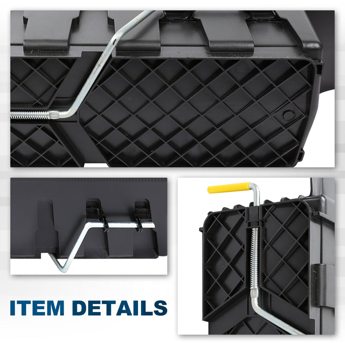 PENSUN Truck Bed Storage Case Wheel Well Tool Lockable Box Fit For 2015-2019 Ford F-150