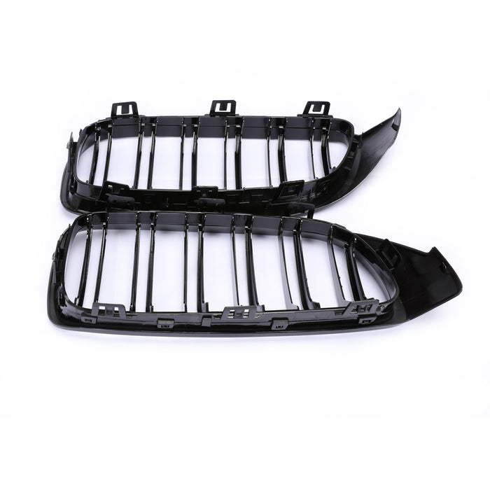 PENSUN Kidney Grilles Grill For BMW 4 Series F32 F33 F36 F82 F80 Double Slat / Gloss Black